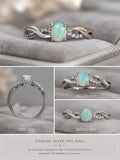 Sterling Silver Boulder Opal Infinity Ring: SIZE O