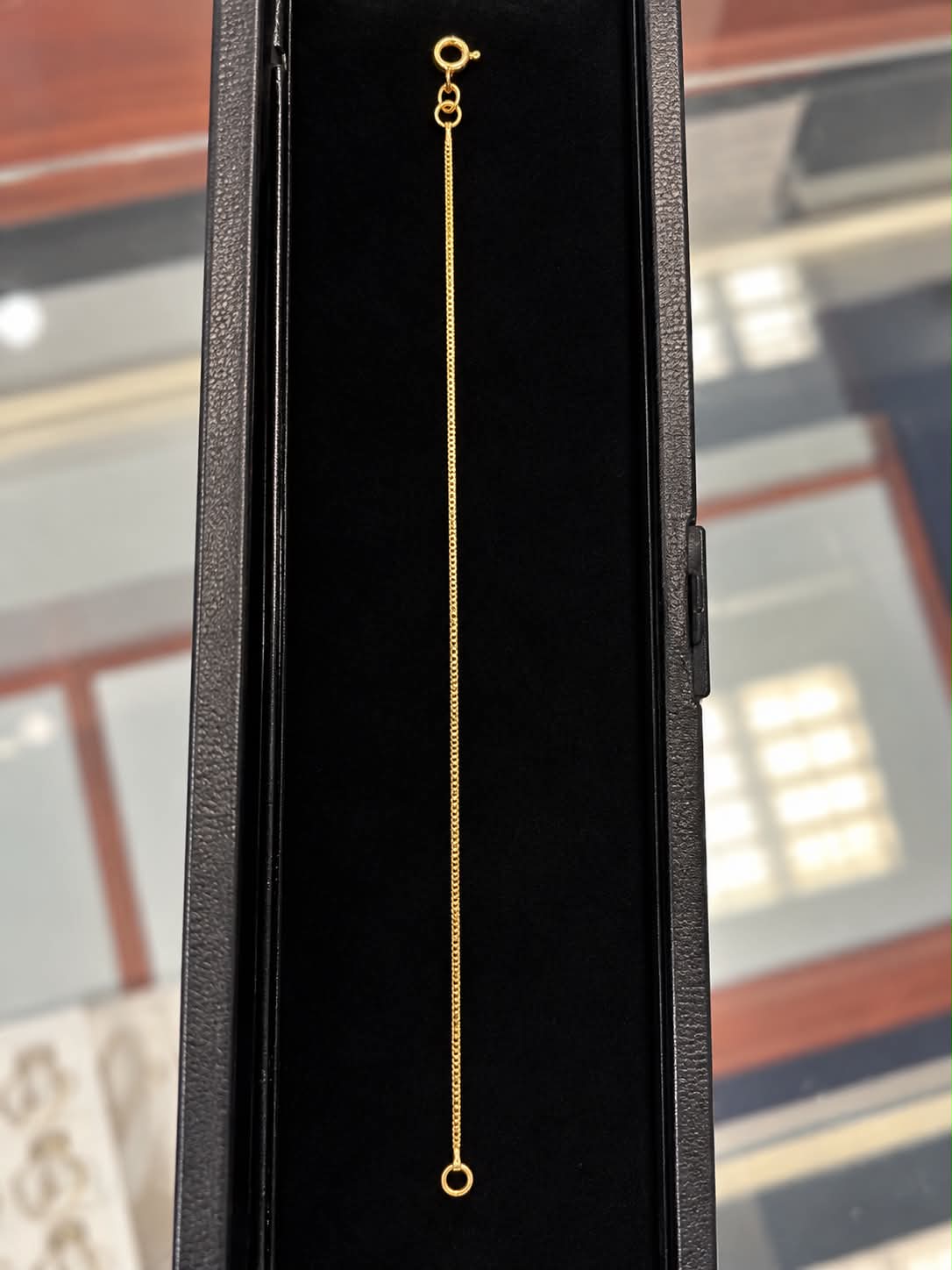 9ct Yellow Gold Fine Chain Bracelet