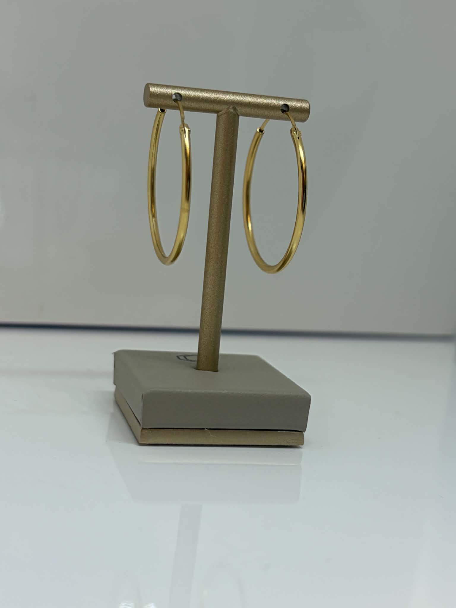 9ct Yellow Gold Full Hoop Earrings