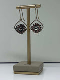 Ortak Sterling Silver Floral Drop Earrings