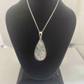 Dendrite Opal Sterling Silver Pendant Necklace